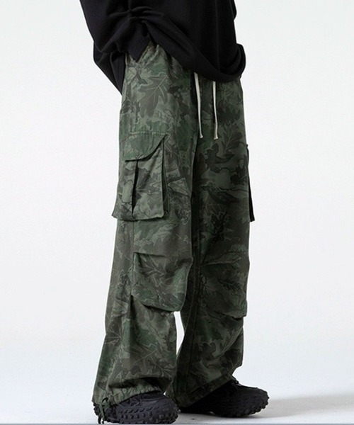 NOWLE（ノウル）の「【NOWLE】ルーズシルエット カモフラージュ イージー  カーゴパンツ（カーゴパンツ・メンズ・ベージュ/カーキ・X-LARGE/LARGE/MEDIUM）」の11枚目の写真