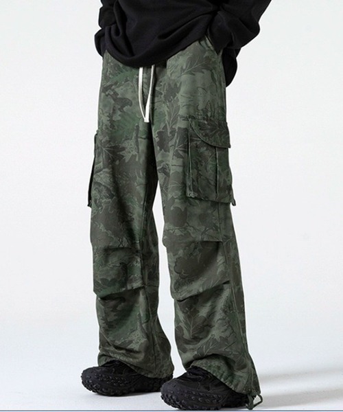 NOWLE（ノウル）の「【NOWLE】ルーズシルエット カモフラージュ イージー  カーゴパンツ（カーゴパンツ・メンズ・ベージュ/カーキ・X-LARGE/LARGE/MEDIUM）」の12枚目の写真