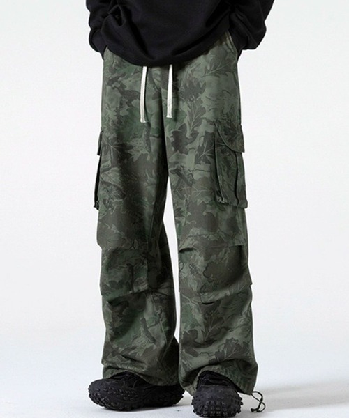 NOWLE（ノウル）の「【NOWLE】ルーズシルエット カモフラージュ イージー  カーゴパンツ（カーゴパンツ・メンズ・ベージュ/カーキ・X-LARGE/LARGE/MEDIUM）」の13枚目の写真