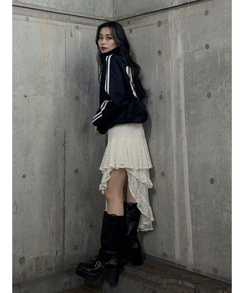 EVRIS（エヴリス）の「ティアードレースミニスカート（スカート・レディース・ホワイト/ブラック・FREE）」の17枚目の写真