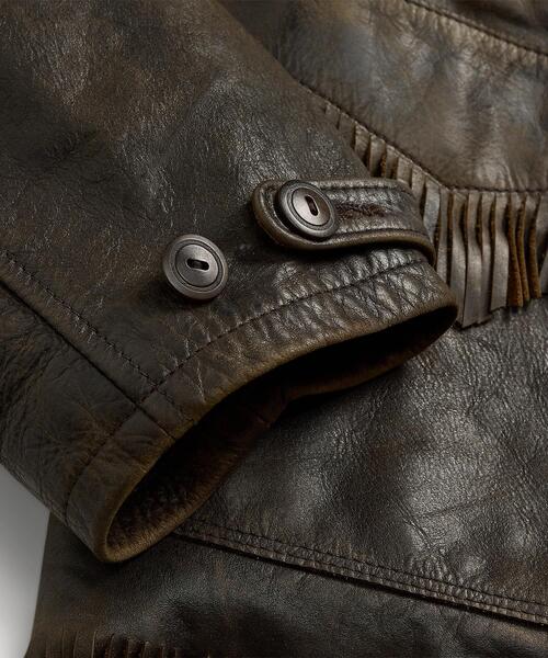 【セール】フリンジ レザー ジャケット（その他アウター）｜RRL（ダブル アール エル）