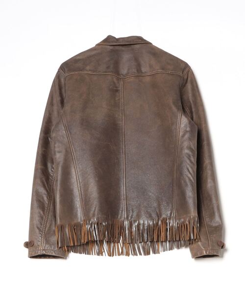 【セール】フリンジ レザー ジャケット（その他アウター）｜RRL（ダブル アール エル）