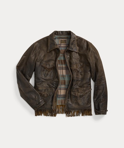 RRL（ダブル アール エル）の「フリンジ レザー ジャケット（その他