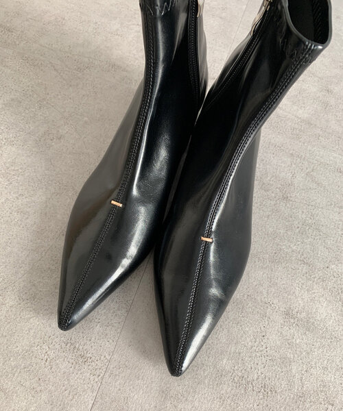 DouDou（ドゥドゥ）の「【WEB限定】ステッチポインテッドショートブーツ（ブーツ・レディース・ブラック・LL/SMALL/MEDIUM/LARGE）」の7枚目の写真