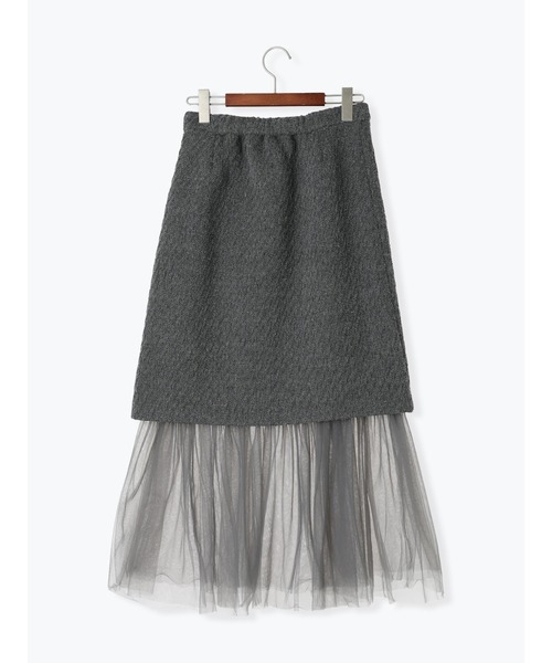 Te chichi（テチチ）の「マルチWAYレイヤードスカート（スカート・レディース・ブラック/グレー・F）」の18枚目の写真