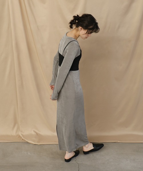 シャイニーナローワンピース（ワンピース）｜select MOCA（セレクト