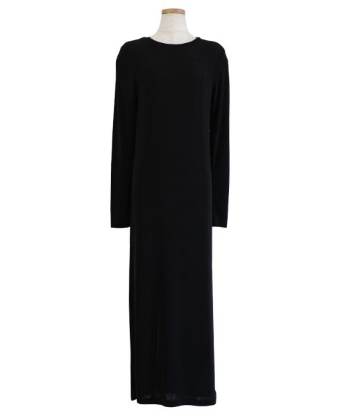 select MOCA(セレクトモカ)の「シャイニーナローワンピース(ワンピース・レディース・グレイッシュベージュ/ブラック・MEDIUM/LARGE)」の14枚目の写真