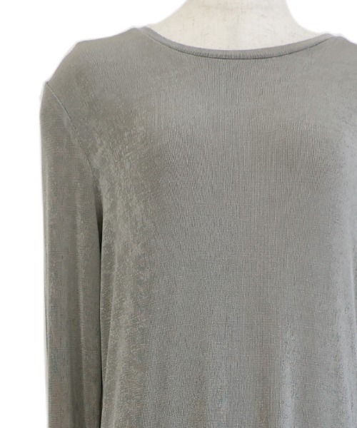 select MOCA(セレクトモカ)の「シャイニーナローワンピース(ワンピース・レディース・グレイッシュベージュ/ブラック・MEDIUM/LARGE)」の16枚目の写真