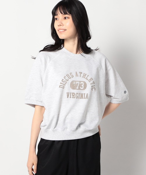 Grand PARK（グランドパーク）の「【DISCUS 】グランドパーク別注　プリント入り　ラグランプルオーバー（Tシャツ/カットソー・レディース・オートミール/ダークネイビー/ライトグレー・FREE）」の2枚目の写真
