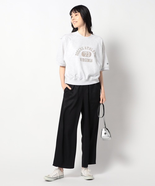 Grand PARK（グランドパーク）の「【DISCUS 】グランドパーク別注　プリント入り　ラグランプルオーバー（Tシャツ/カットソー・レディース・オートミール/ダークネイビー/ライトグレー・FREE）」の18枚目の写真