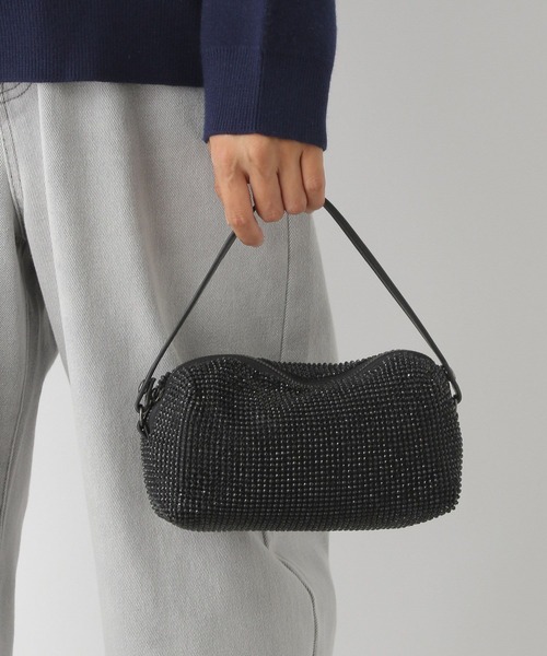 LEPSIM（レプシィム）の「ストーンメッシュ2WAYショルダー　234673（ショルダーバッグ・レディース・シルバー/ブラック・ONE SIZE）」の4枚目の写真