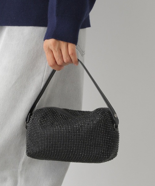 LEPSIM（レプシィム）の「ストーンメッシュ2WAYショルダー　234673（ショルダーバッグ・レディース・シルバー/ブラック・ONE SIZE）」の5枚目の写真