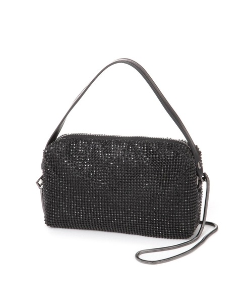 LEPSIM（レプシィム）の「ストーンメッシュ2WAYショルダー　234673（ショルダーバッグ・レディース・シルバー/ブラック・ONE SIZE）」の14枚目の写真