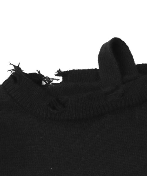 dispark（ディスパーク）の「DISPARK/バタフライダメージワンショルダーニット（ニット/セーター・レディース・ブラウン/ブラック・FREE）」の15枚目の写真