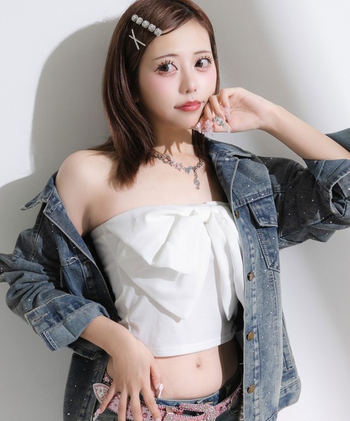 ビッグリボンキャミソール ビッグリボンキャミ | ユー バイ スピック＆スパン(U by SPICK&SPAN