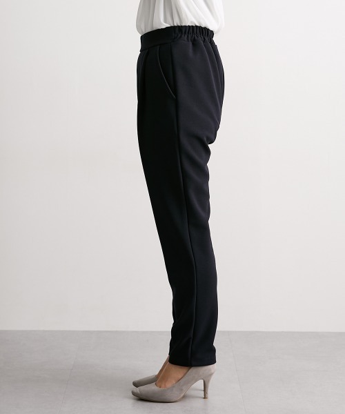 7days Life Styling（セブンデイズライフスタイリング）の「カットソー素材ワンタックテーパードパンツ<大きいサイズ有>（スラックス・レディース・ネイビー/ブラック・3L/LL/L/M/S/4L/5L/6L）」の11枚目の写真