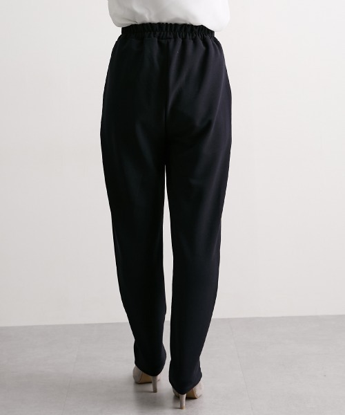 7days Life Styling（セブンデイズライフスタイリング）の「カットソー素材ワンタックテーパードパンツ<大きいサイズ有>（スラックス・レディース・ネイビー/ブラック・3L/LL/L/M/S/4L/5L/6L）」の12枚目の写真