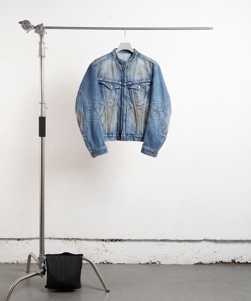 NVRFRGT（ネヴァーフォーゲット）の「DENIM MOTORCYCLE JACKET（ブルゾン・メンズ・インディゴブルー・1/2）」の2枚目の写真