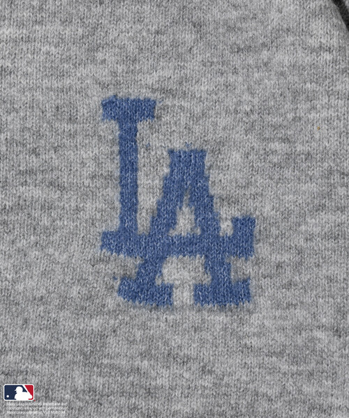 MLB（メジャーリーグベースボール）の「MLB/メジャーリーグベースボール ジャカードロゴ クルーネックニット（ニット/セーター・メンズ・グレー/オフホワイト/ネイビー・LARGE/MEDIUM）」の6枚目の写真