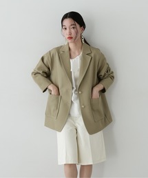 新品【NATURAL BEAUTY BASIC】テーラードジャケット サマードライタッチ SETUP シングルテーラードジャケット