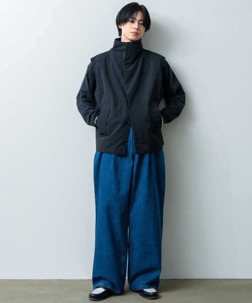 sinss ルーズミリタリーナイロンベスト Loose military nylon vest／ルーズミリタリーナイロンベスト