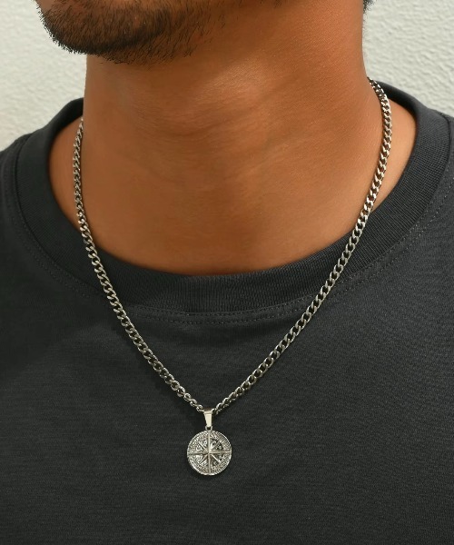 NO WAY（ノーウェイ）の「/メンズ コンパスペンダント(BDS)（ネックレス・メンズ・シルバー・FREE）」の3枚目の写真