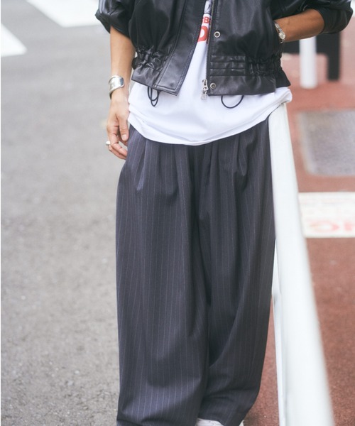 NCB neat caprice brand（エヌシービーニートカプリスブランド）の「NCB neat caprice brand(エヌシービーニートカプリスブランド) WOMENS SHEEP STAND JACKET/レザージャケット（その他アウター・レディース・ブラック/グレー・F）」の8枚目の写真