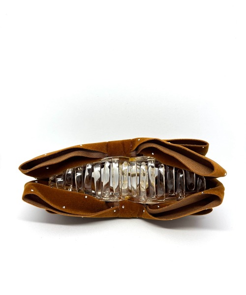 セール】ベロアリボンバンスクリップ（バレッタ/ヘアクリップ）｜Alite