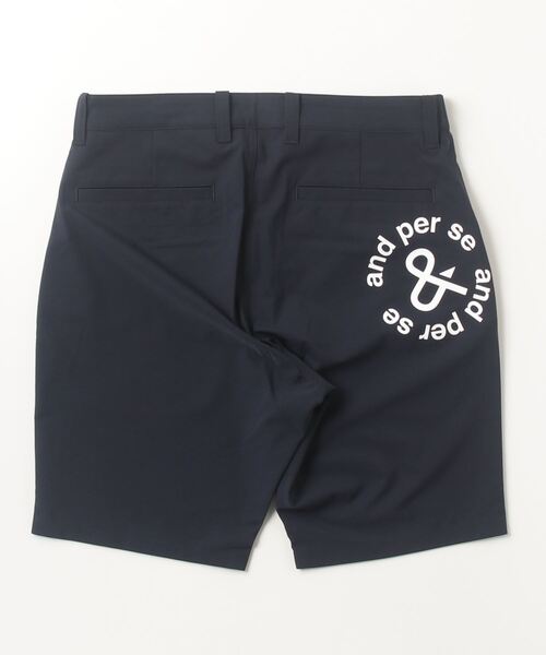 and per se(アンパスィ)の「スイングドライWクロスハーフパンツ(メンズ)(その他パンツ・メンズ・ホワイト/ネイビー/ターコイズブルー・L/LL/M)」の4枚目の写真