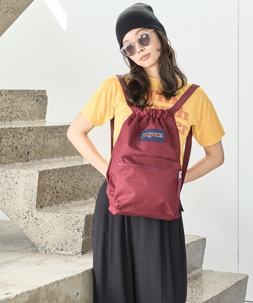 FREAK'S STORE(フリークスストア)の「限定展開 JANSPORT/ジャンスポーツ DRAW SACK/ドローサック(リュック・ナップサック)(バックパック/リュック・レディース・ラベンダー/ネイビー/レッド/ブラック・ONE SIZE)」の6枚目の写真