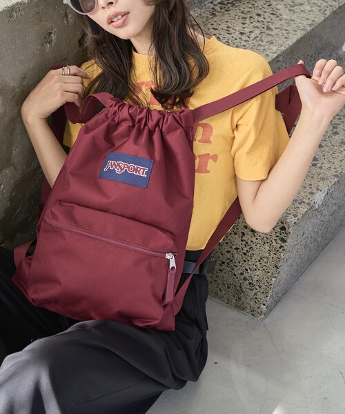 FREAK'S STORE(フリークスストア)の「限定展開 JANSPORT/ジャンスポーツ DRAW SACK/ドローサック(リュック・ナップサック)(バックパック/リュック・レディース・ラベンダー/ネイビー/レッド/ブラック・ONE SIZE)」の8枚目の写真