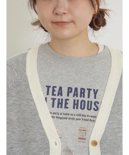 Samansa Mos2（サマンサ モスモス）の「袖ラインVネックカーディガン（カーディガン/ボレロ・レディース・キナリ/グレー/チャコールグレー/グリーン・F）」の22枚目の写真