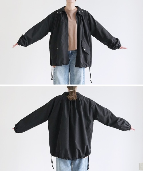 reca（レカ）の「オーバーサイズドロスト付コート（その他アウター・レディース・ブラック/ベージュ・M）」の22枚目の写真