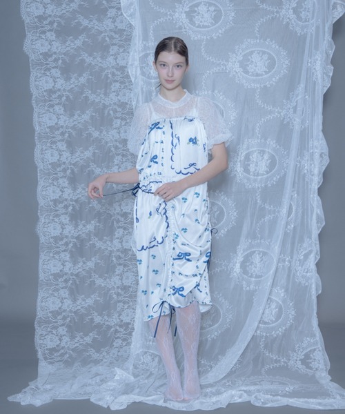 original print gather skirt/オリジナルプリントギャザー