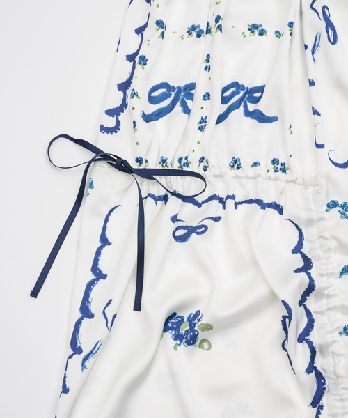 original print gather skirt/オリジナルプリントギャザー