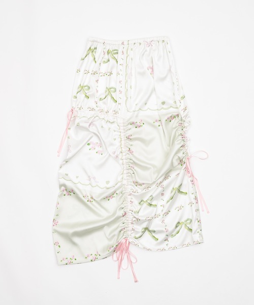 セール】original print gather skirt/オリジナルプリント