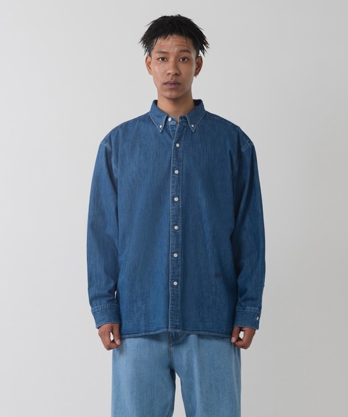 BLUE BLUE - BLUE BLUE 白ボタンダウンシャツ ブラウス size2 Levi's/リーバイス BLUETAB(TM) ボタンダウンシャツ（シャツ