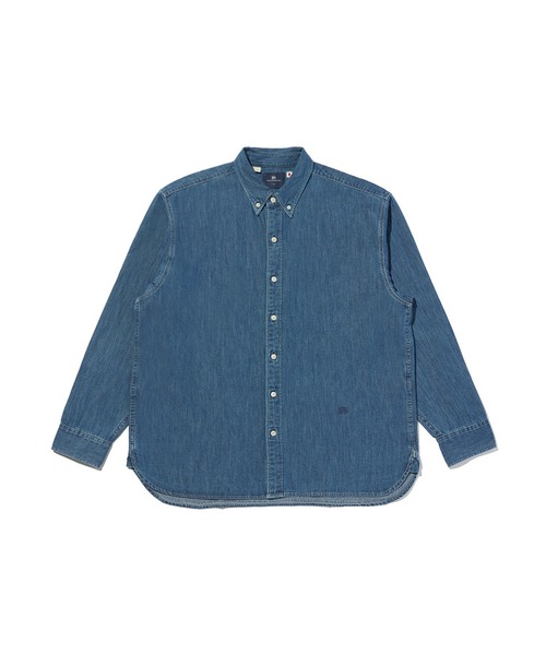 BLUE BLUE - BLUE BLUE 白ボタンダウンシャツ ブラウス size2 Levi's/リーバイス BLUETAB(TM) ボタンダウンシャツ（シャツ