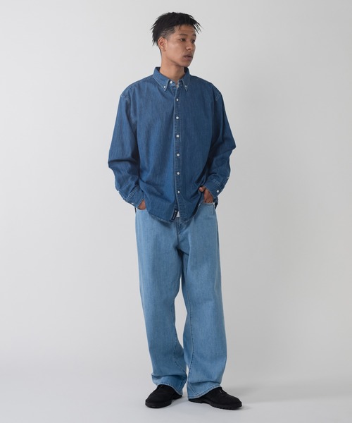 Levi's(リーバイス)の「Levi's/リーバイス BLUETAB(TM) ボタンダウンシャツ(シャツ/ブラウス・メンズ・インディゴブルー・S/M/L/XL)」の12枚目の写真