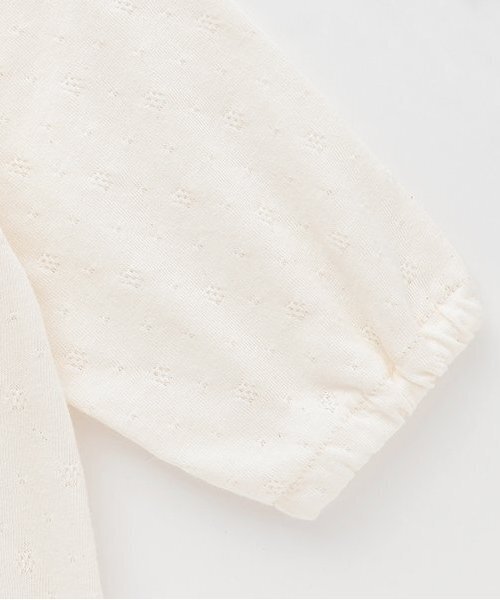 sense of wonder(センスオブワンダー)の「【オーガニック】野イチゴシシュウ2WAYオール(ロンパース・キッズ・ホワイト系・50-70cm)」の5枚目の写真