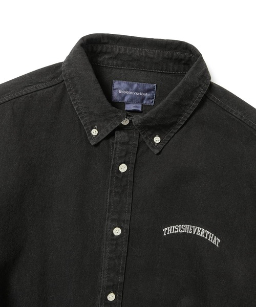 thisisneverthat(ディスイズネバーザット)の「Washed Denim Shirt(シャツ/ブラウス・メンズ・グレー/ライトブルー/ブラック・M/L/XL/S)」の4枚目の写真