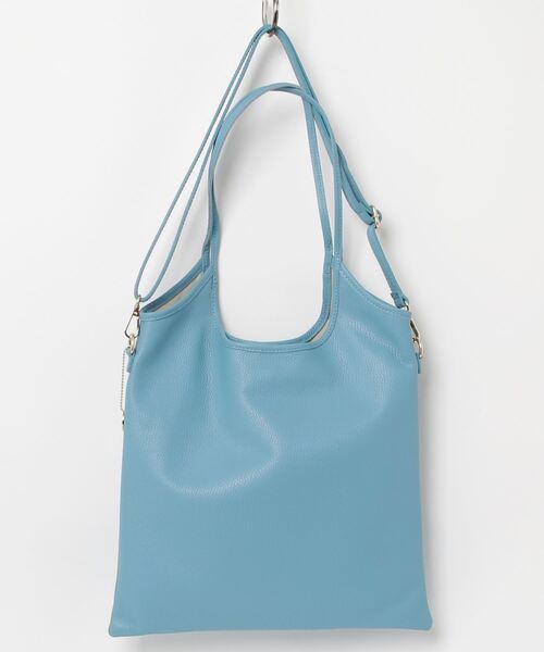 LAURA DI MAGGIO（ローラディマッジオ）の「(LAURA DI MAGGIO)LEATHER TOTE BAG（トートバッグ・レディース・ブルー/ブラック・ONE SIZE）」の14枚目の写真