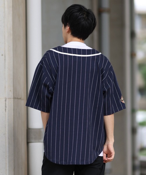 NEW ERA（ニューエラ）の「NEW ERA/ニューエラ 半袖シャツ ベースボールシャツ 14410204/14410205/14410206（シャツ/ブラウス・メンズ・ブラック/ホワイト/ネイビー・M/L/XL/XXL）」の22枚目の写真