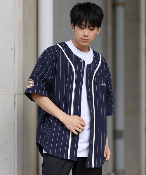 NEW ERA（ニューエラ）の「NEW ERA/ニューエラ 半袖シャツ ベースボールシャツ 14410204/14410205/14410206（シャツ/ブラウス・メンズ・ブラック/ホワイト/ネイビー・M/L/XL/XXL）」の20枚目の写真