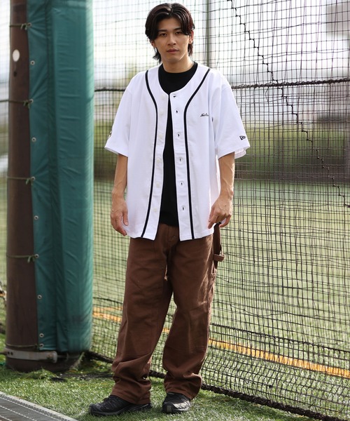 NEW ERA（ニューエラ）の「NEW ERA/ニューエラ 半袖シャツ ベースボールシャツ 14410204/14410205/14410206（シャツ/ブラウス・メンズ・ブラック/ホワイト/ネイビー・M/L/XL/XXL）」の11枚目の写真