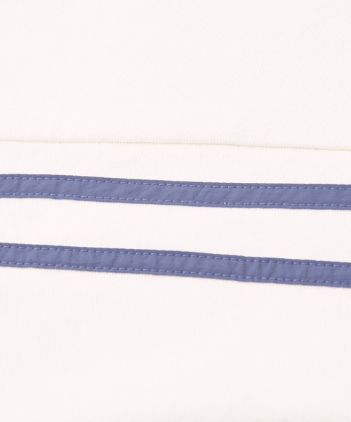 CUBE SUGAR（キューブシュガー）の「ナイロン×カットソーライン入りドルマンスリーブＴシャツ（Tシャツ/カットソー・レディース・スミクロ/ナチュラル/ベージュ/カーキ・M）」の10枚目の写真