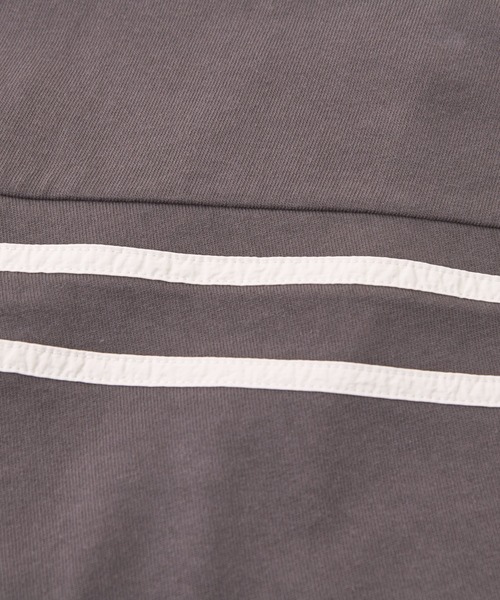 CUBE SUGAR（キューブシュガー）の「ナイロン×カットソーライン入りドルマンスリーブＴシャツ（Tシャツ/カットソー・レディース・スミクロ/ナチュラル/ベージュ/カーキ・M）」の11枚目の写真