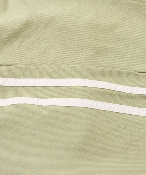 CUBE SUGAR（キューブシュガー）の「ナイロン×カットソーライン入りドルマンスリーブＴシャツ（Tシャツ/カットソー・レディース・スミクロ/ナチュラル/ベージュ/カーキ・M）」の5枚目の写真