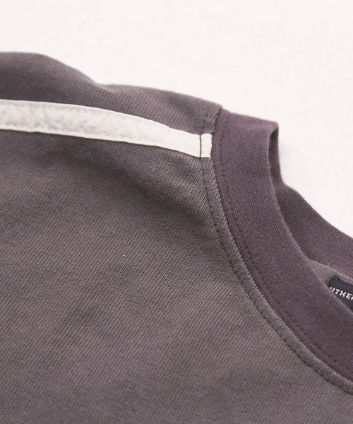 CUBE SUGAR（キューブシュガー）の「ナイロン×カットソーライン入りドルマンスリーブＴシャツ（Tシャツ/カットソー・レディース・スミクロ/ナチュラル/ベージュ/カーキ・M）」の7枚目の写真