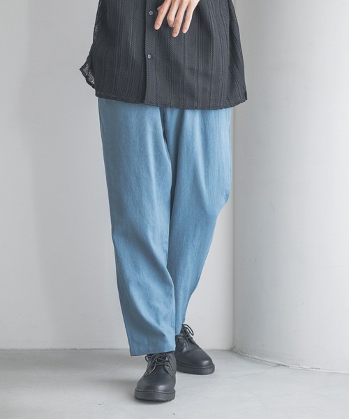 LOWRYS FARM（ローリーズファーム）の「ノルマンディリネンイージーパンツ　249968（その他パンツ・メンズ・ブルー/ブラウン/チャコールグレー・LARGE/MEDIUM）」の16枚目の写真